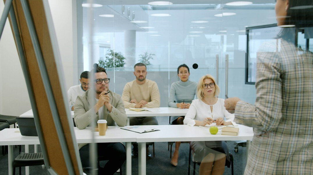 team of developers in meeting