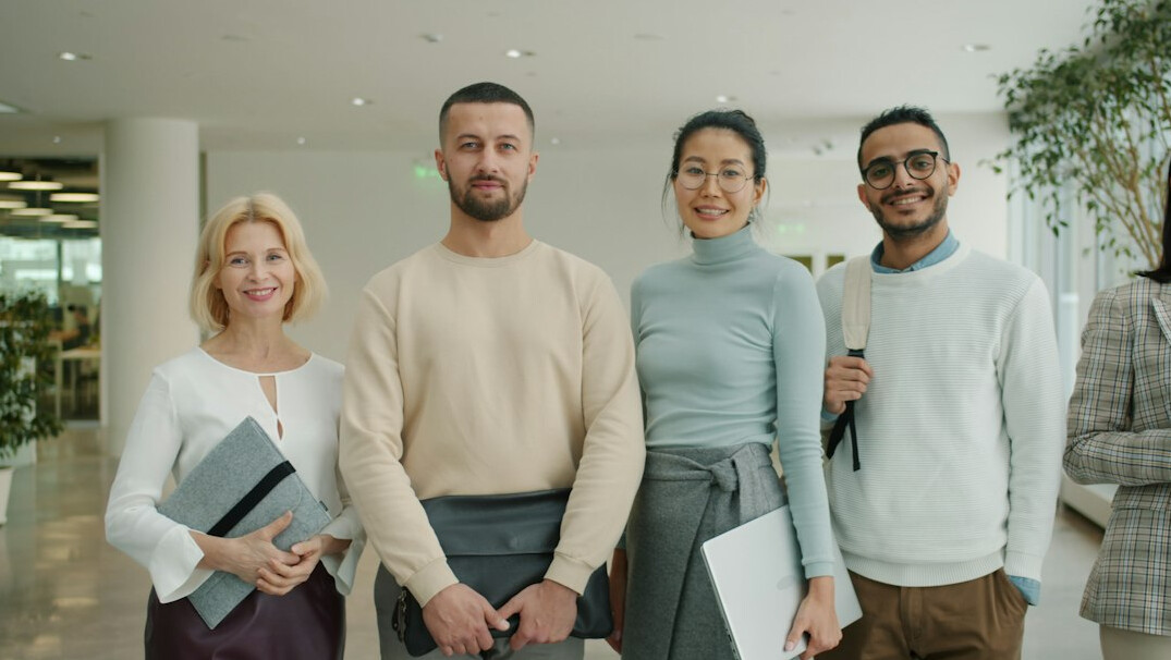 business team in modern office